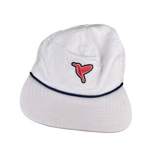 Birddog Clothing White and Pink Basic Dad Adjustable Baseball Cap Hat One Size